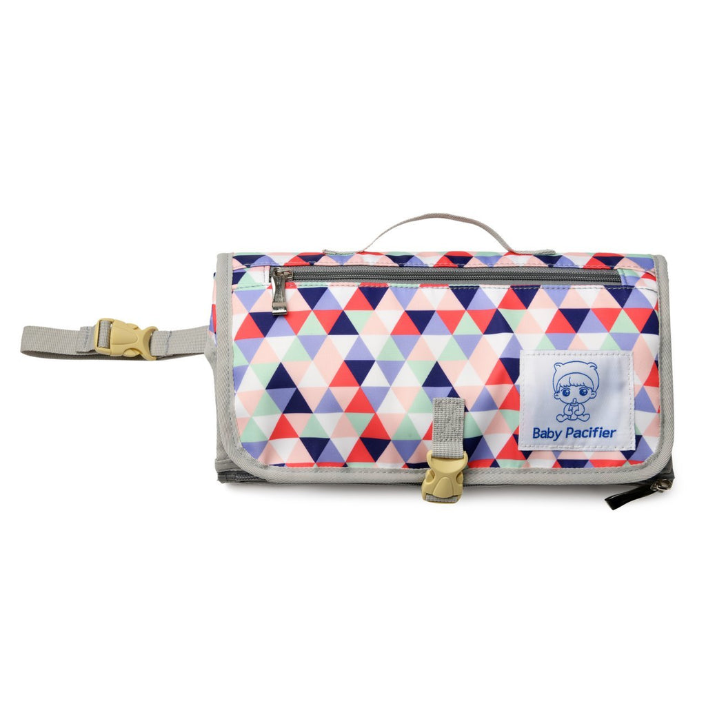 Multi-Functional Baby Changing Clutch- Blue & Red