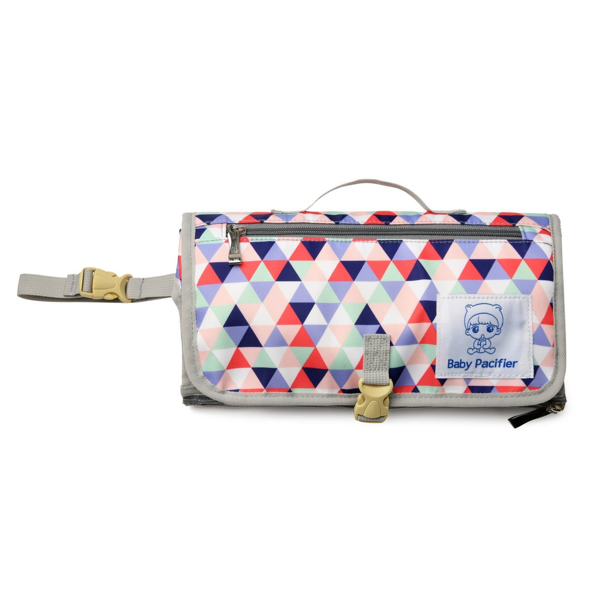 Multi-Functional Baby Changing Clutch- Blue & Red
