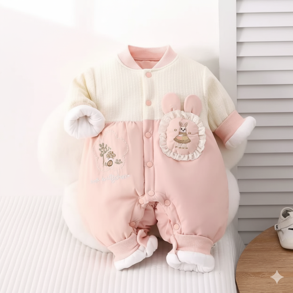 Luxury Velvet Winter Romper (6-18 months)