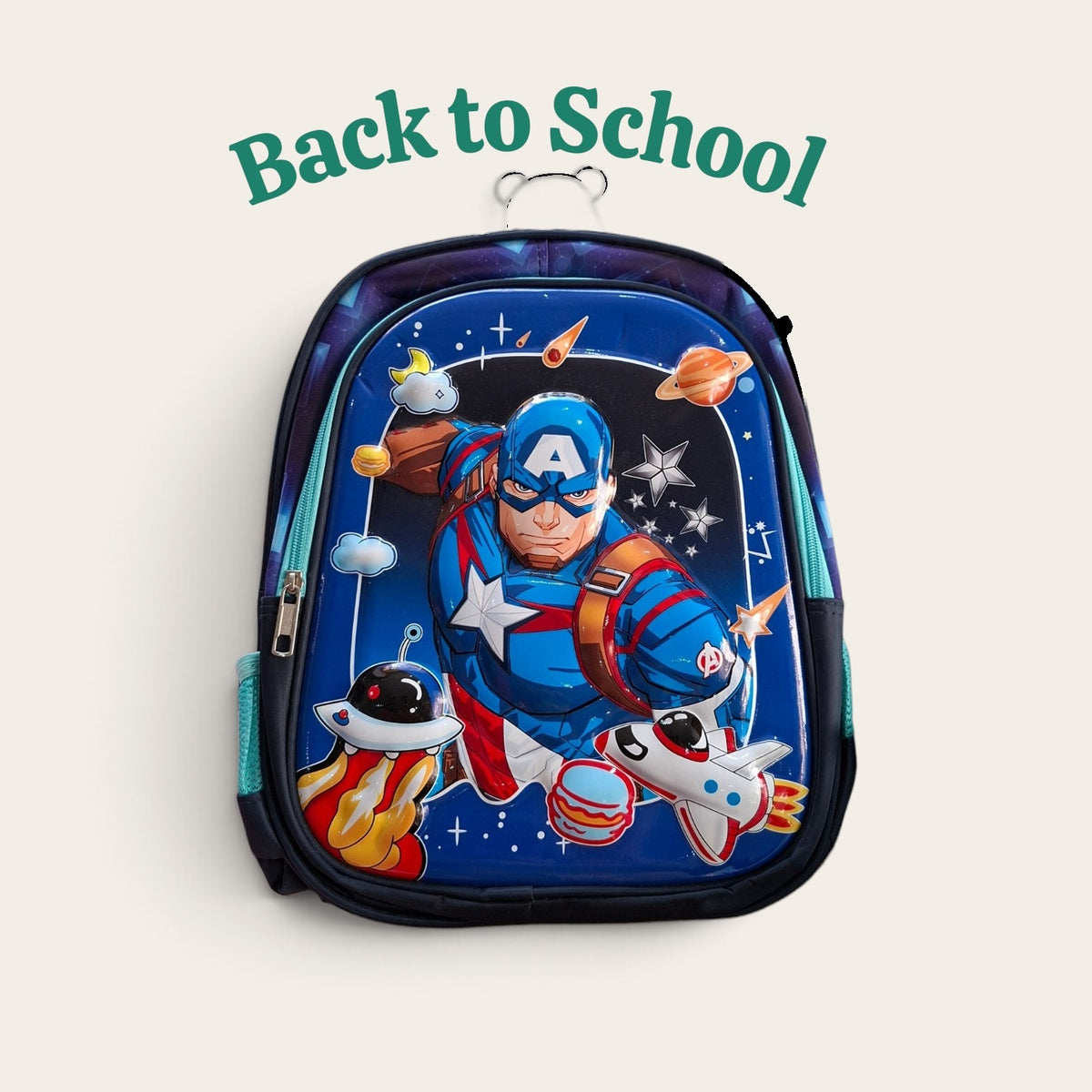 School bag Avengers 14-Inch 3D Backpack with Pencil Case