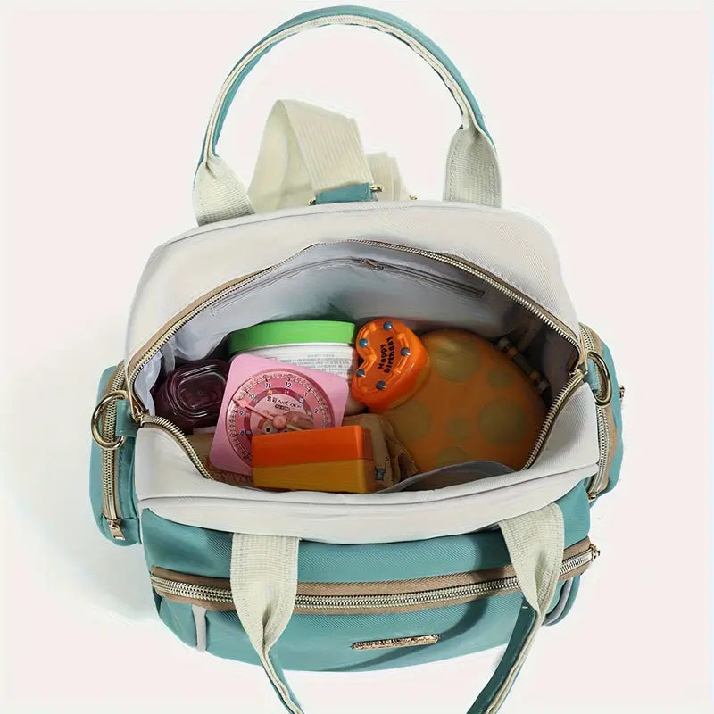 Ultra Luxurious Multi Pocket Mommy Bag Light blue