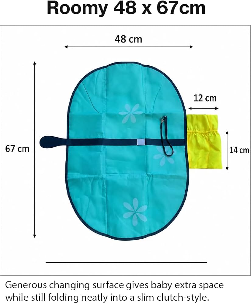 Baby Waterproof Diaper Changing Sheet (Aqua)