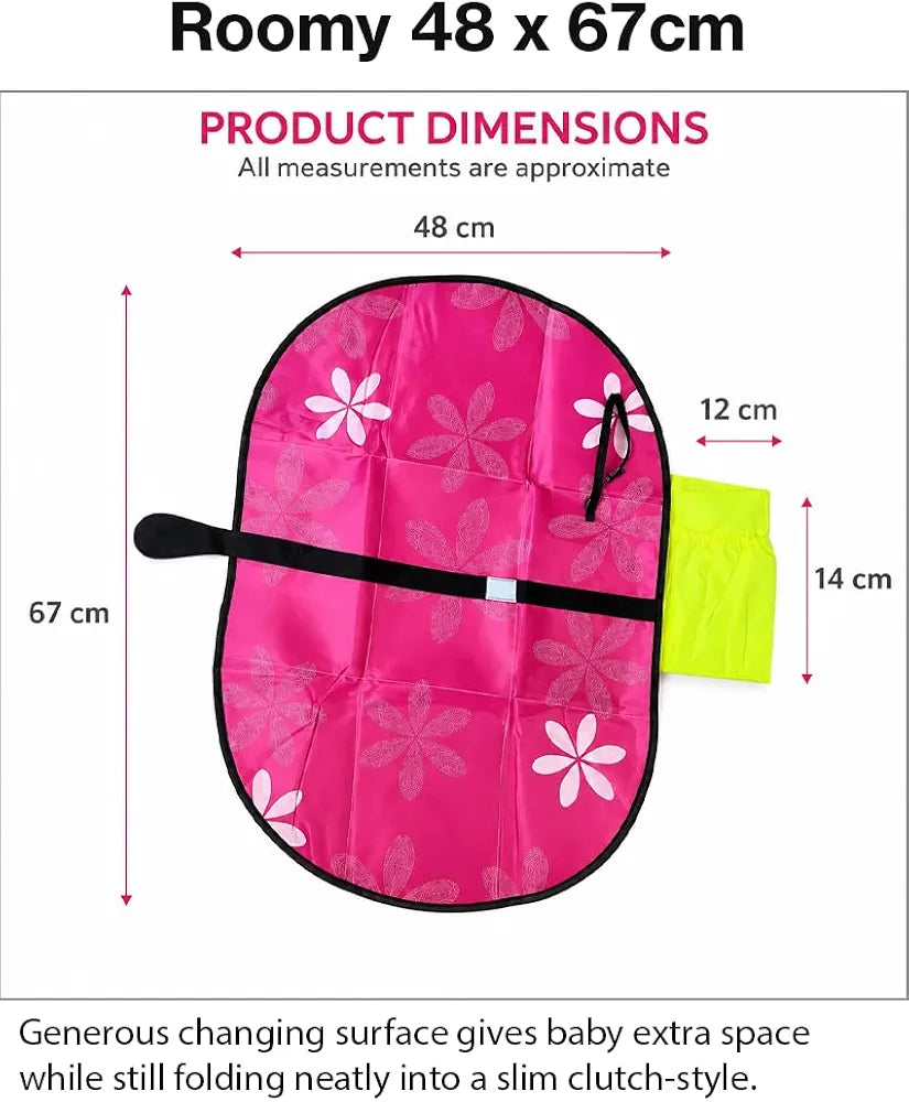 Baby Waterproof Diaper Changing Sheet (Pink)