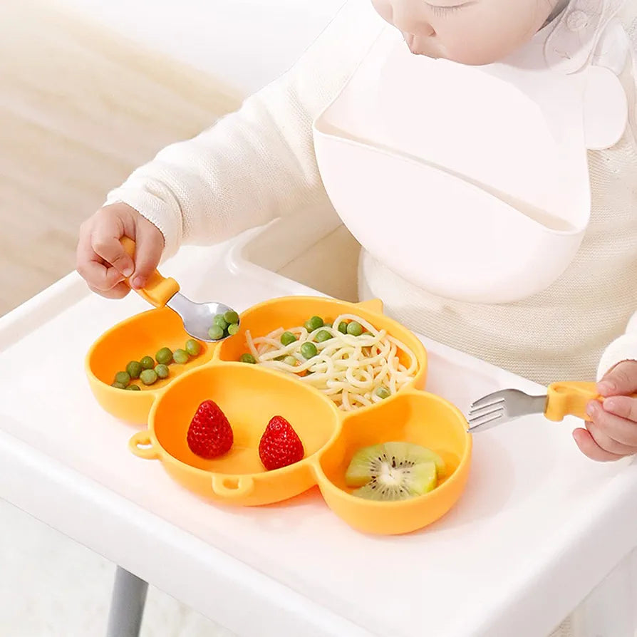 Silicone Bee portion plate