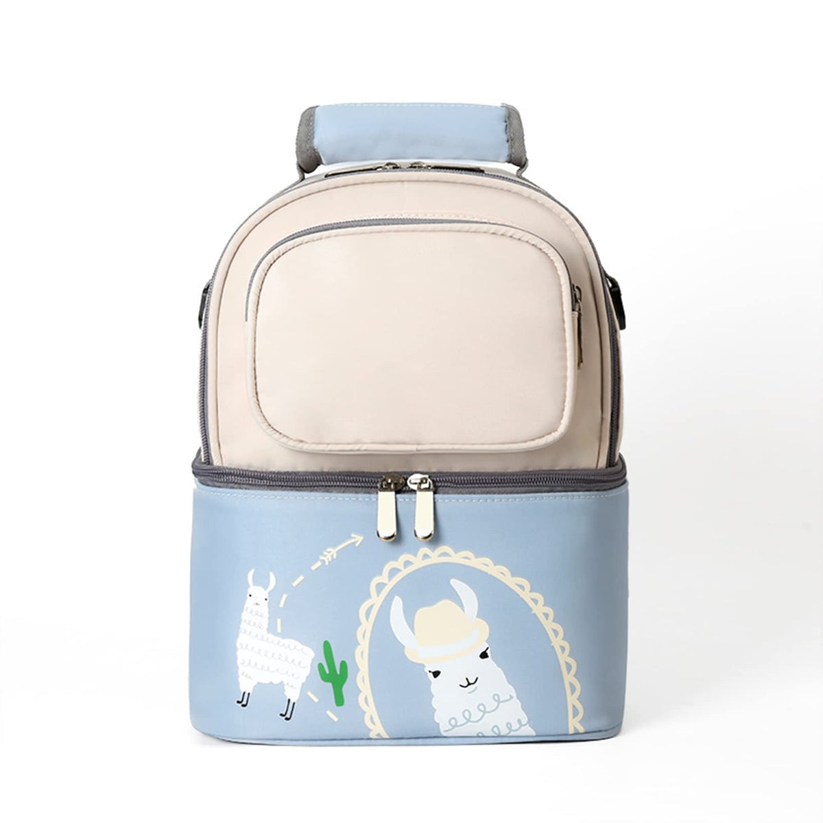 Luxury Waterproof Dual Compartment Baby Diaper light blue