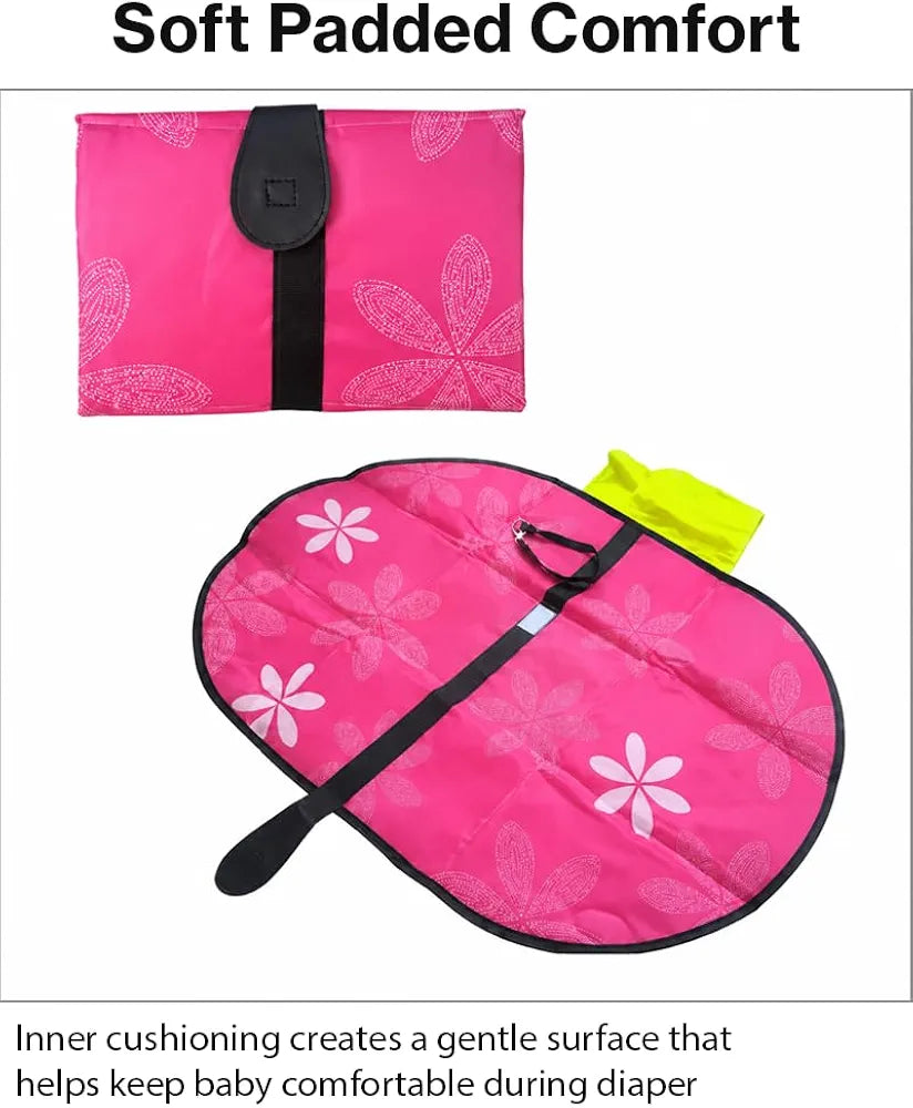 Baby Waterproof Diaper Changing Sheet (Pink)