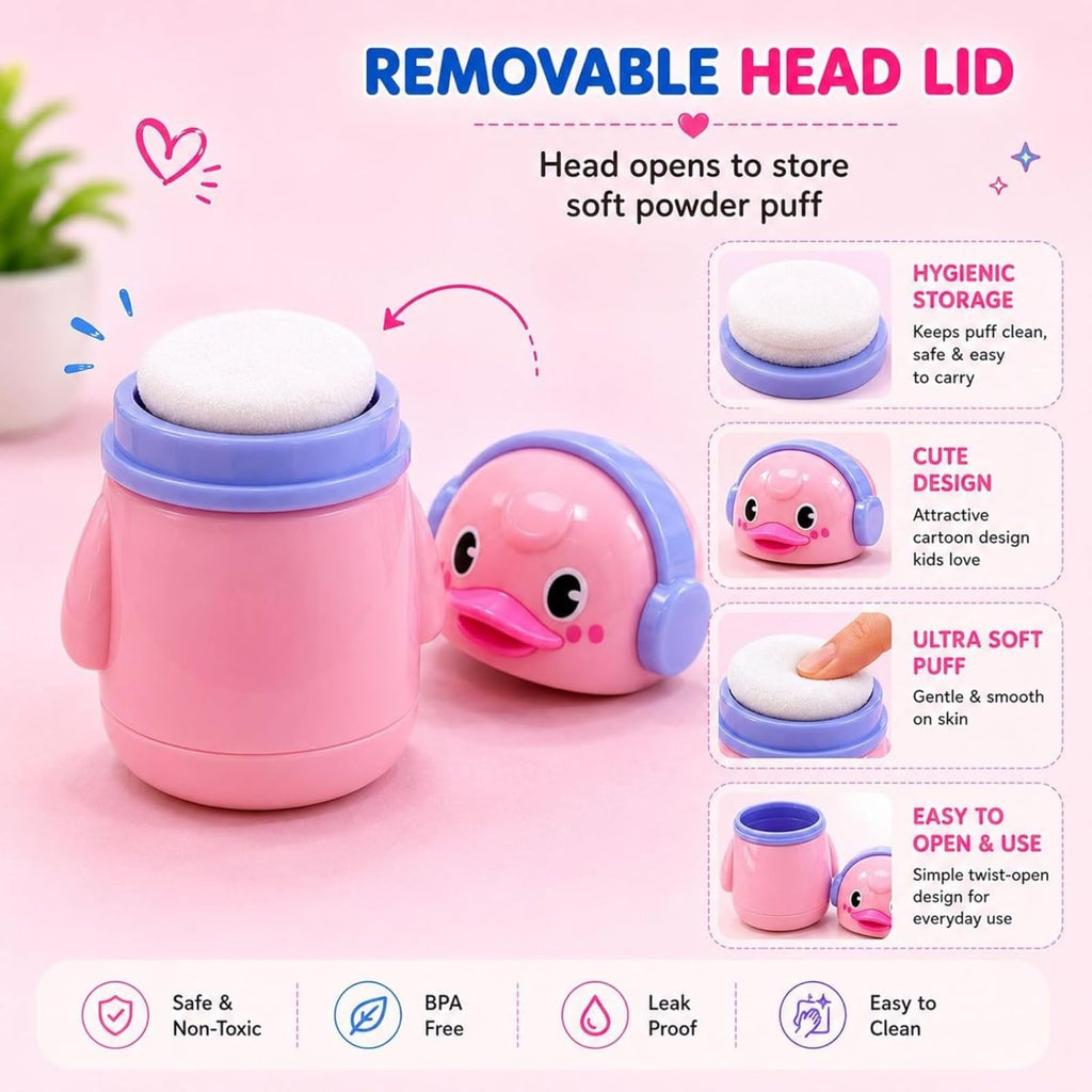 Cute Penguin powder puff - Pink
