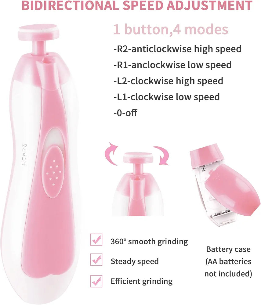 Electric Nail Trimmer (Pink)