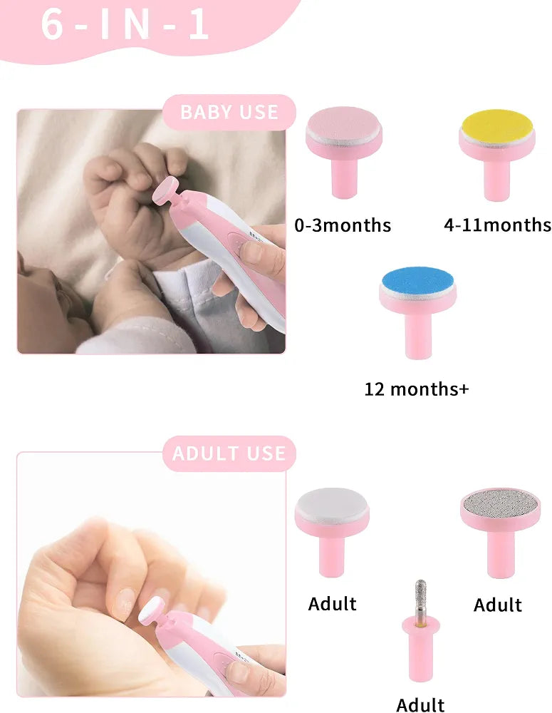 Electric Nail Trimmer (Pink)