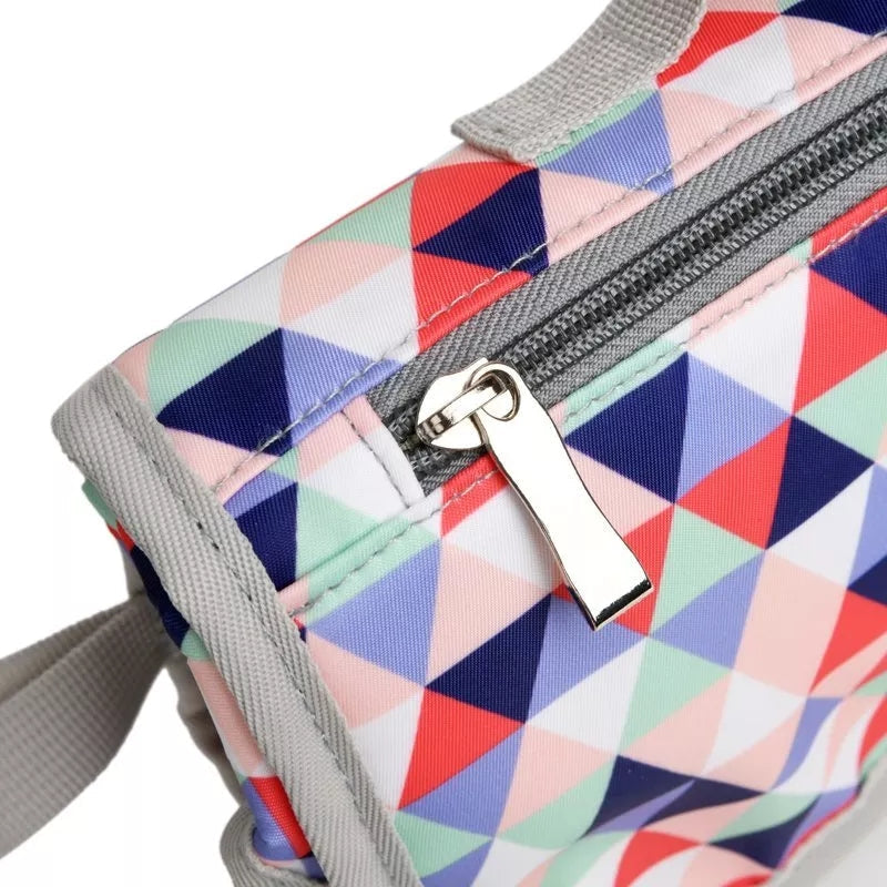 Multi-Functional Baby Changing Clutch- Blue & Red