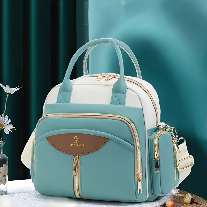 Ultra Luxurious Multi Pocket Mommy Bag Teal