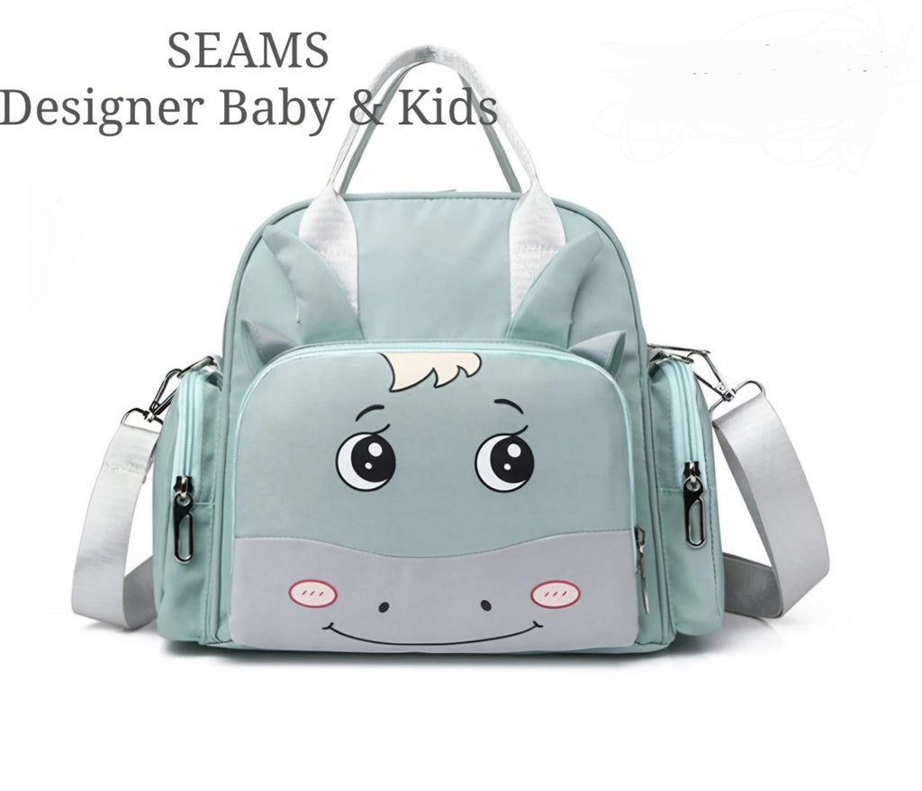 Premium Multi-function Mother Backpack Waterproof Diaper Bag Green