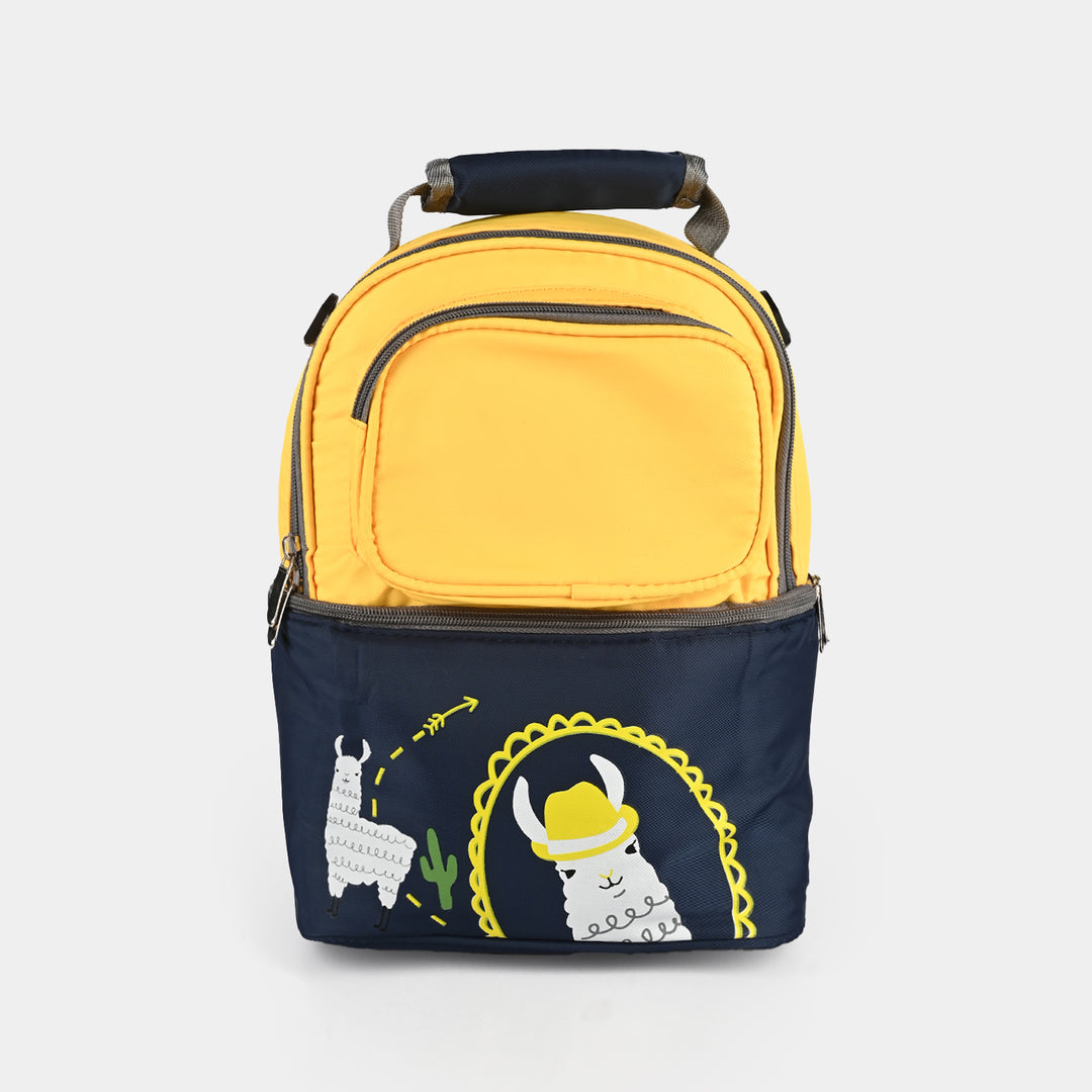 Luxury Waterproof Dual Compartment Baby Diaper Bag Yellow
