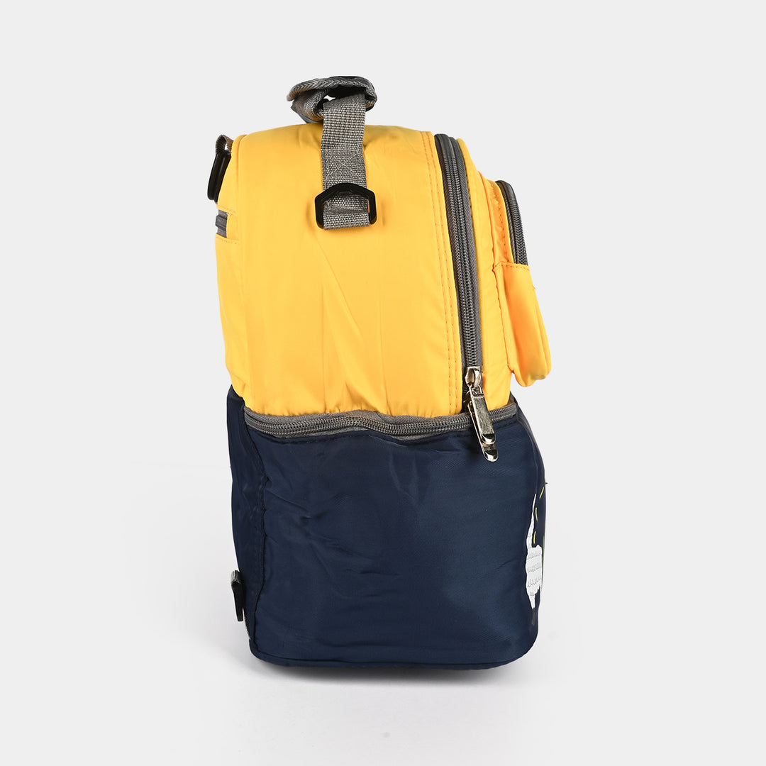 Luxury Waterproof Dual Compartment Baby Diaper Bag Yellow