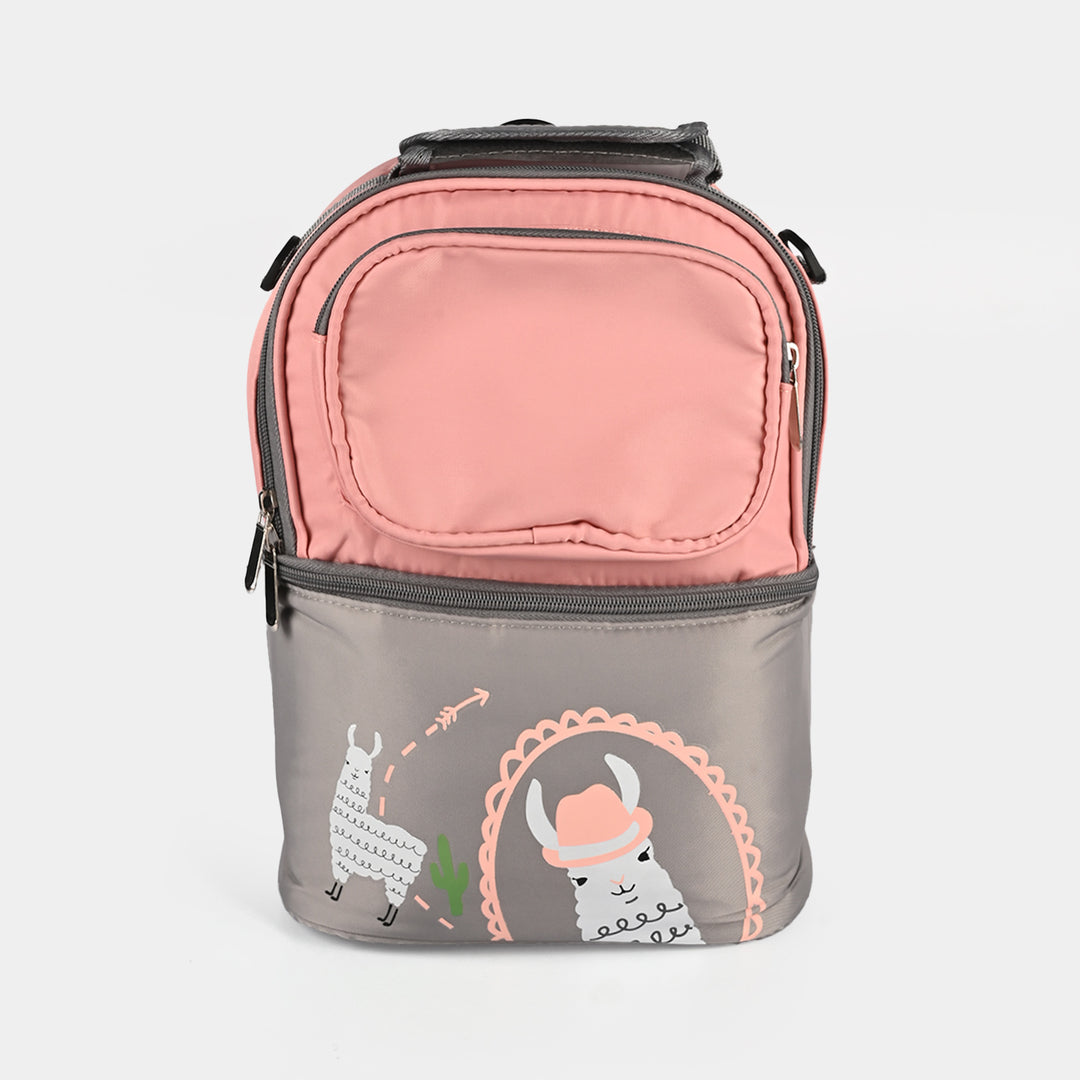 Luxury Waterproof Dual Compartment Baby Diaper Bag Pink