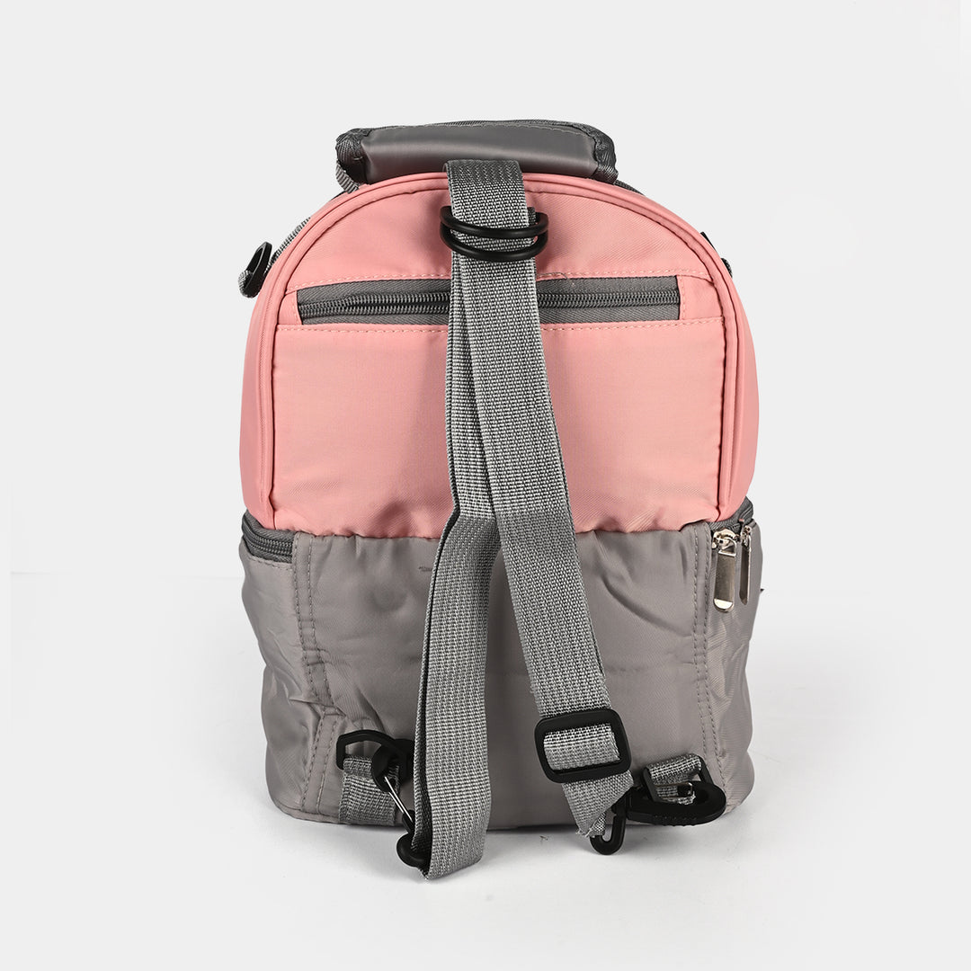 Luxury Waterproof Dual Compartment Baby Diaper Bag Pink