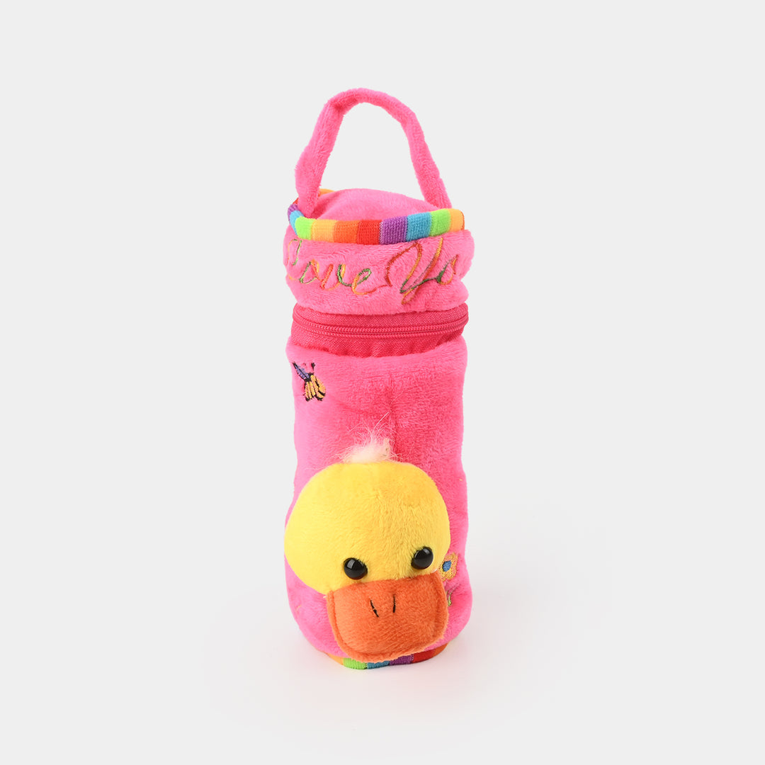 Soft velvet feeder cover - Pink Duck