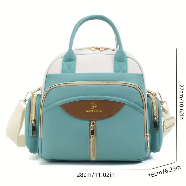 Ultra Luxurious Multi Pocket Mommy Bag Teal