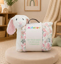 Baby Blanket with 3D Toy White Bunny