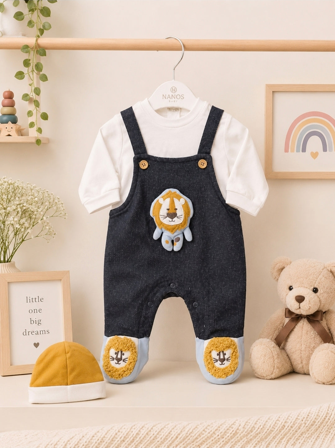 Full Romper Lion 3D with cap ( Turkish Romper)