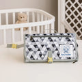 Multi-Functional Baby Changing Clutch- Black and grey