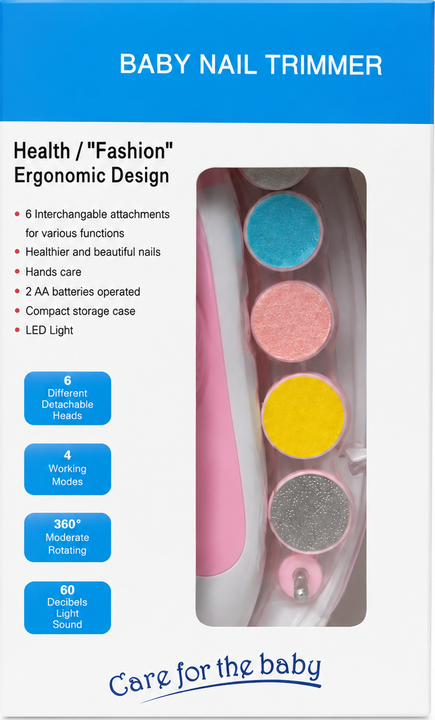 Electric Nail Trimmer (Pink)