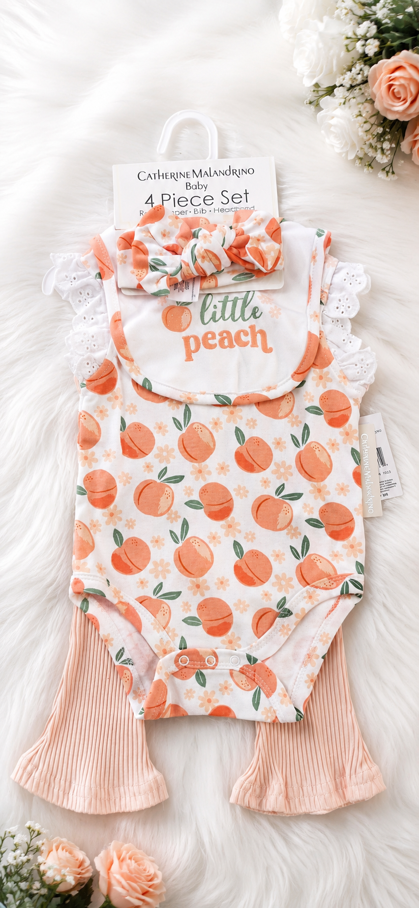 Little Peach 4-Piece Baby Outfit Set