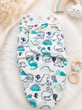 Baby Plush Swaddle Wrap (Dino)