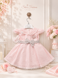 Exclusive pink frock with leggings (0-9 months)