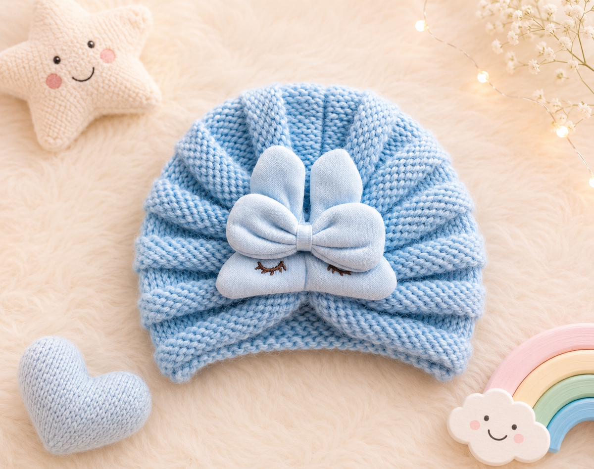 Woolen cap Blue Turban
