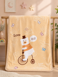 Plush Baby Blanket (Bear Cycle) 50"x40"