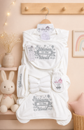 Velvet White Welcome Starter Set (Silver embroidery)