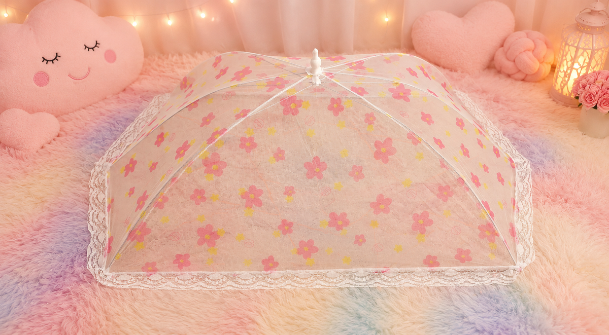 Mosquito Net (Red flowers)