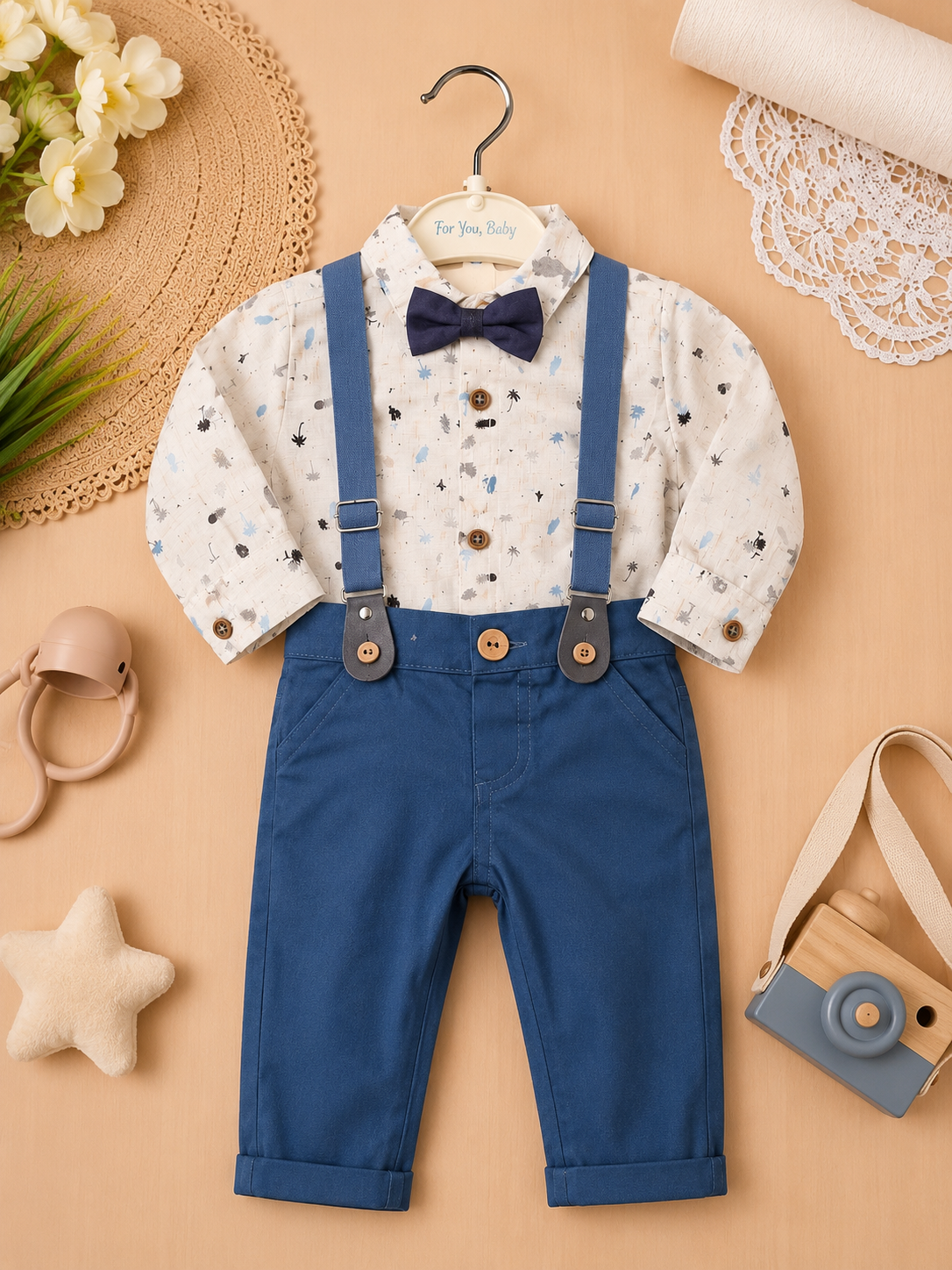 Baby Boys Gentleman offwhite Outfit 2pcs (6-24 months)
