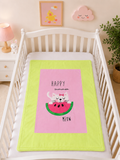Baby quilt (melon cat)
