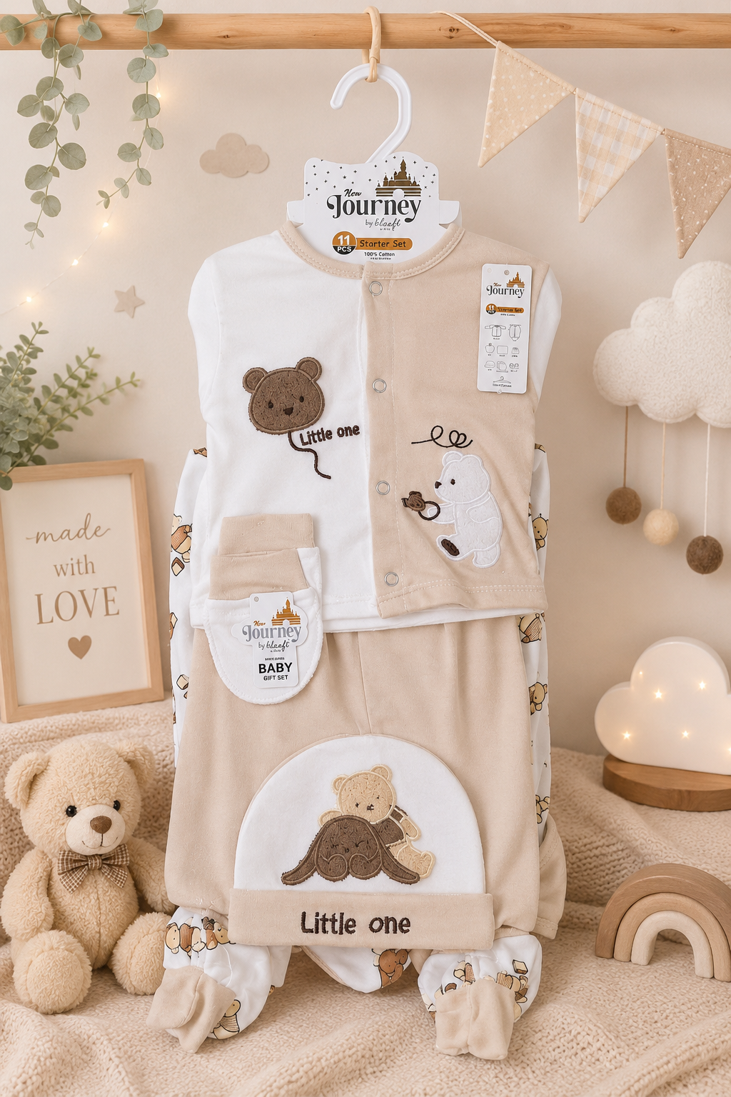 Velvet Bunny-Bear Starter Set (Fawn)
