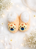 Woolen Light booties Peach (0-3 months)