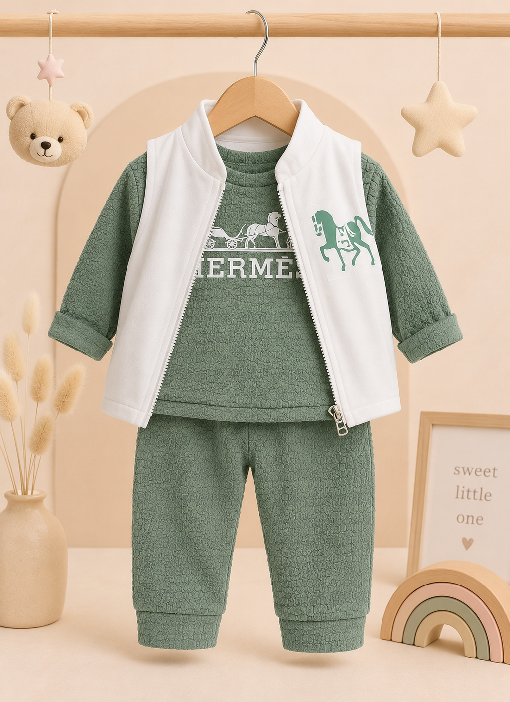 Winter Jacket Baby Set Green