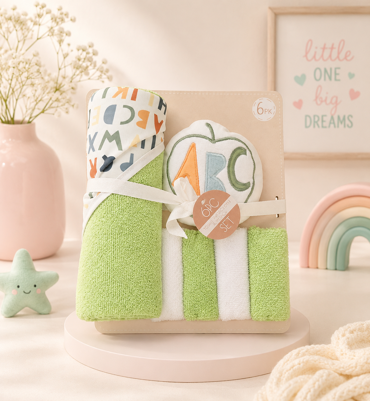 Bath Towel ABC pack of 6