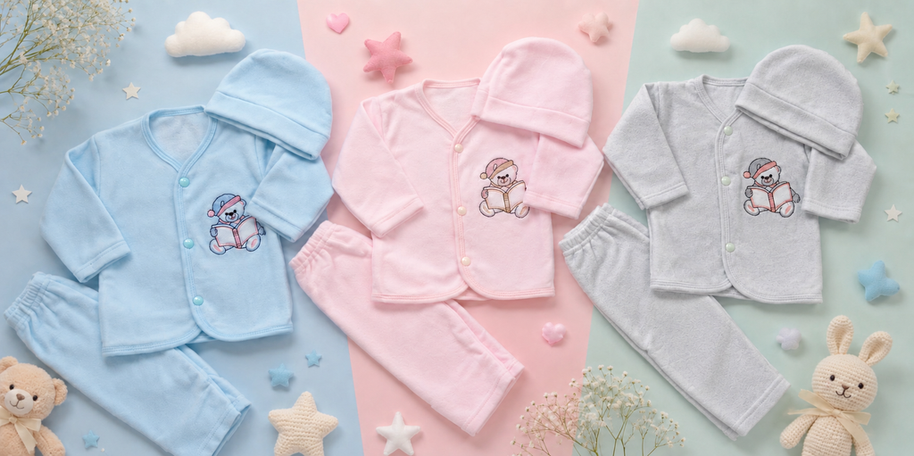 Welcome Baby Fleece Gift Set (3 Pack)