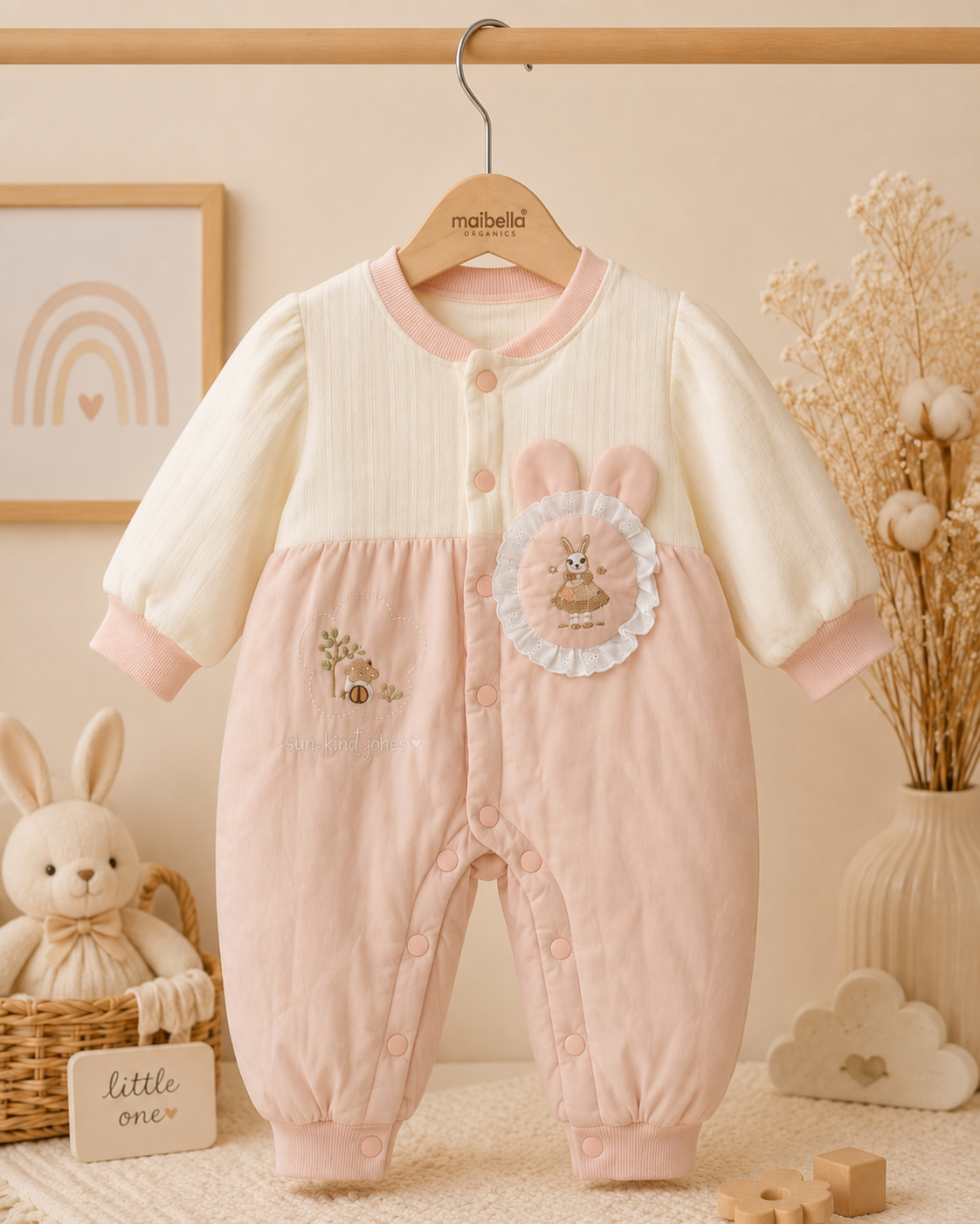 Luxury Velvet Winter Romper (6-18 months)