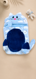 Carrying Nest plush velvet blue Rabbit