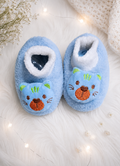 Woolen Light booties Blue (0-3 months)