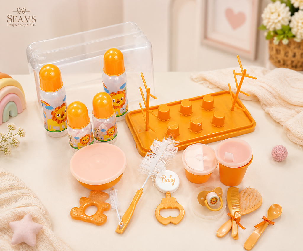 🍼🌸 Baby Feeding & Care Set – Complete Set