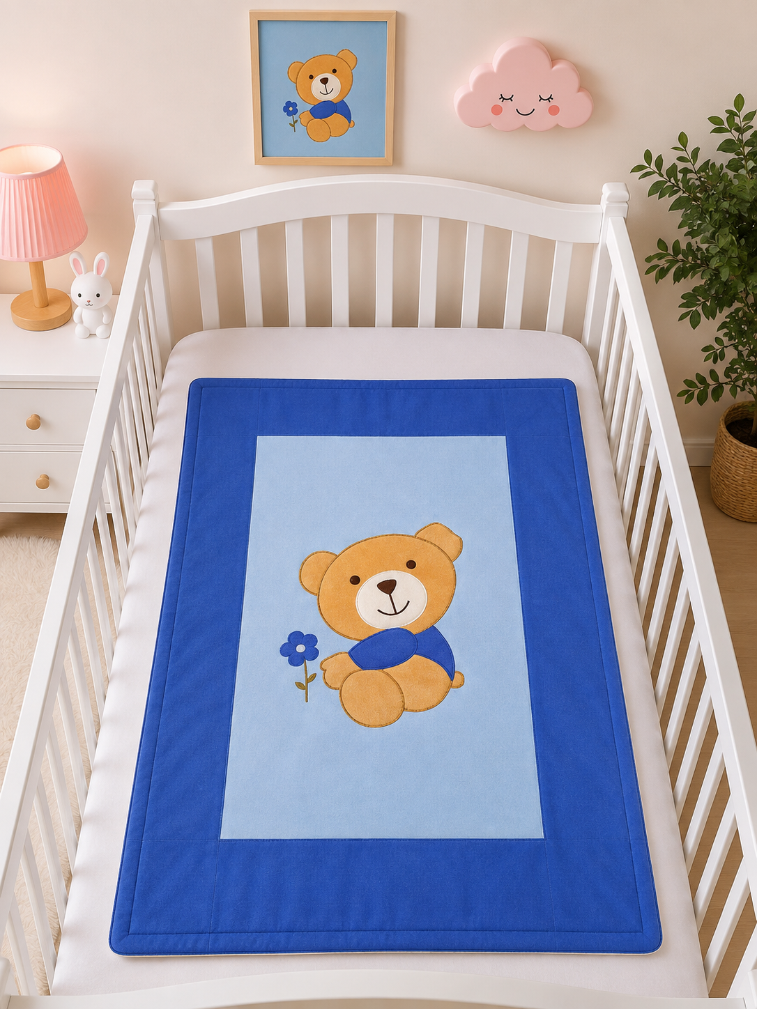 Baby quilt (Blue Bear)
