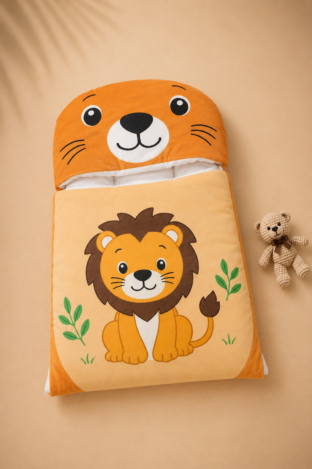 Carrying Nest Velvet orange lion