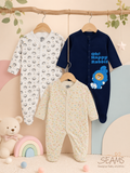 Premium Baby Romper Pack – 3 Pcs Comfort Collection (9–12 Months)