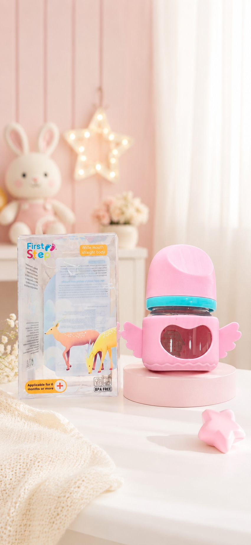 Adorable Baby Feeding Bottle with Wings