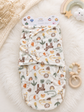 Baby Plush Swaddle Wrap (Jungle)