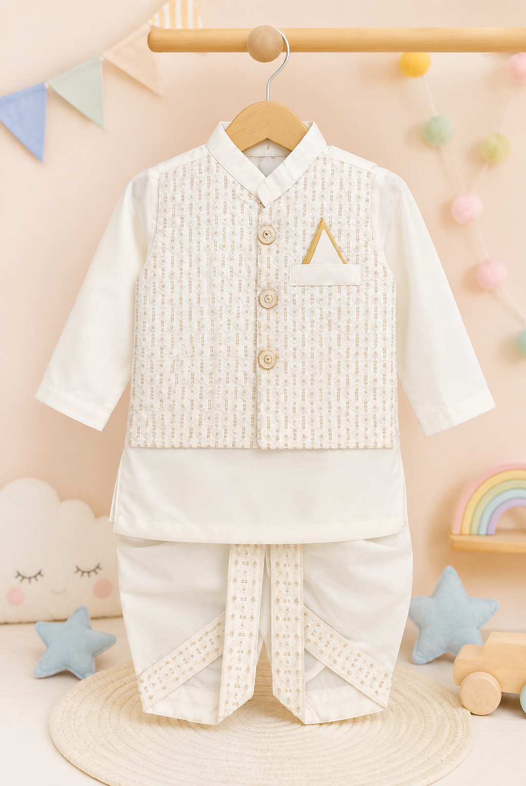 Balochi kurta shalwar with waist coat